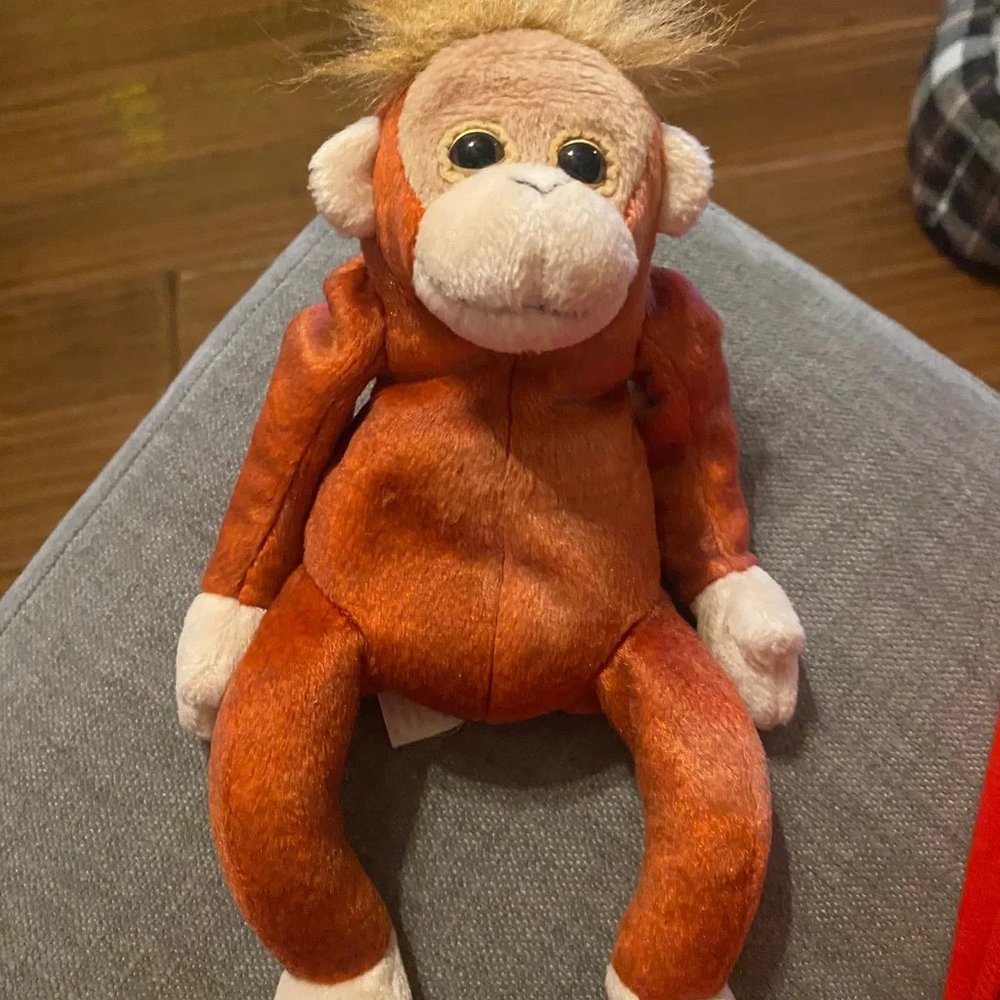 Children's plush monkey toy